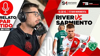 RIVER PLATE VS SARMIENTO  NARRACION EN VIVO CON CAMARA  LIGA PROFESIONAL  FECHA 8 [upl. by Delcine]