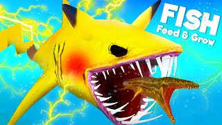 NEW PIKACHU vs PREHISTORIC PROGNATHADON  Feed amp Grow Fish [upl. by Ammadis]