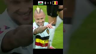 Wales vs Belgium EUFA Euro 2016 QuarterFinal youtube shorts football [upl. by Swehttam920]