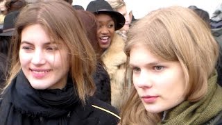 Top Model Alexandra Elizabeth Ljadov  Paris Fashion Week 27 january 2015 show Chanel [upl. by Nanette]