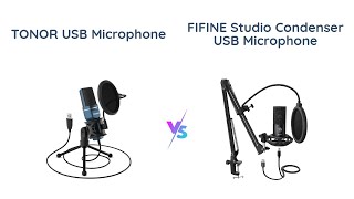 TONOR USB Microphone vs FIFINE Studio Condenser USB Microphone  Comparison [upl. by Aiuqram]