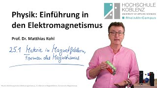 Diamagnetismus Paramagnetismus Ferromagnetismus Physik Elektromagnetismus Vorlesung Kapitel 251 [upl. by Bisset625]