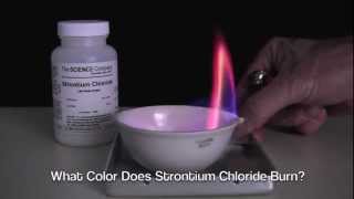 Burn Strontium Chloride For Red Flames [upl. by Oynotna]