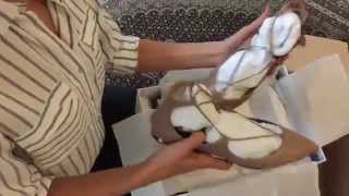 Aquazzura lace up flat ballerinas from Mytheresa [upl. by Amery]