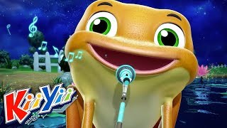 La Grenouille Chante  Comptines et Chansons Pour Bébé  Dessins Animés  KiiYii En Français [upl. by Assetak]