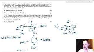 A Level Maths Tuition Lesson 25 Mechanics Pulleys amp F  ma Exam Practice [upl. by Elayne262]