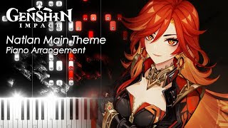 Natlan Main Theme From Genshin Live Symphony Performance  Piano Tutorial amp Sheet Music [upl. by Jem747]