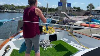 Tarpon Springs to Caladesi State Park Americas Great Loop Day 67amp8 small Trawler [upl. by Eniad578]