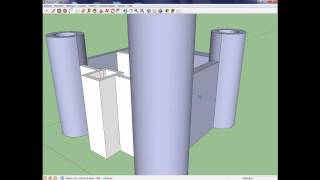 Tutorial Sketchup kasteel van plattegrond [upl. by Kostman668]