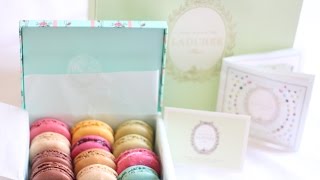 Ladurée Macarons macaroons Paris  Review  Tasting  Cannes France [upl. by Oremo906]