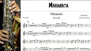 Maranata  Partitura  Sax Alto [upl. by Edholm]