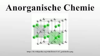 Anorganische Chemie [upl. by Chanda]