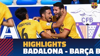 PARTIDO COMPLETO Badalona CF – Barça B 2ª División B [upl. by Ayihsa]