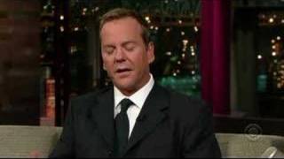 Kiefer Sutherland on David Letterman november 9th 2006 [upl. by Gipson844]