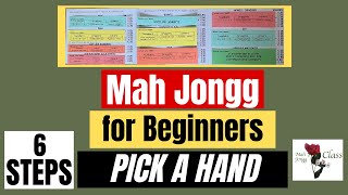 How to play MAH JONGG for Beginners 52 American 6 STEPS to Pick a Hand NMJL Lessons ohmymahjong [upl. by Cott]