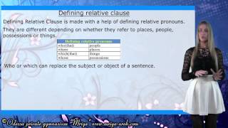 Defining relative clauses [upl. by Aliwt497]