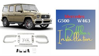 2019 G63 AMGBullbar Installation [upl. by Buine86]