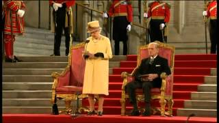 HM The Queens Diamond Jubilee address to the Houses of Parliament Westminster [upl. by Ahsin301]