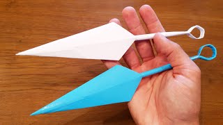 How To Make a Paper Kunai  Ninja Origami [upl. by Genesia432]