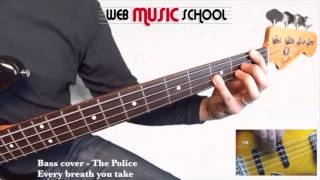 The Police  Every Breath You Take  BASS COVER [upl. by Htur304]