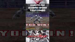 SCORPIO WORM Touch of Death Combo  KAMEN RIDER KABUTO PS2 [upl. by Lacym]