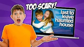 LAST to LEAVE Haunted House reaction [upl. by Alfi]