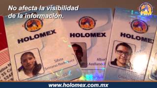 Holograma para credenciales o mica holográfica [upl. by Madalena]