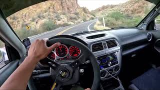 LIMIT testing  bugeye wrx touge run POV [upl. by Ydnes]