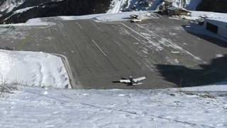 Plane taking off at Courchevel Airport [upl. by Giah]