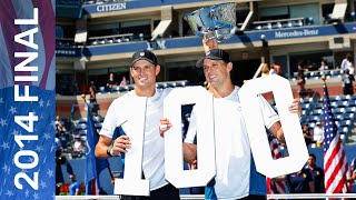 Bob BryanMike Bryan vs Marcel GranollersMarc Lopez  100th Title  US Open 2014 Final [upl. by Karlee]