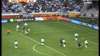 Alemania 4 Argentina 0 Mundial Sudafrica 2010 Los goles [upl. by Drescher435]