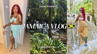 JAMAICA VLOG EASTER WEEKEND SANDZ DUNNS RIVER FALLS IN REAL TIME REAL VIBES [upl. by Elmina]