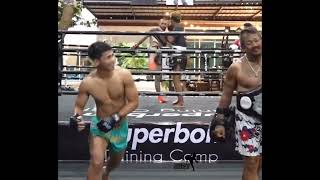 Tawanchai vs Superbon  Superbon Muay Thai Training [upl. by Ymar]