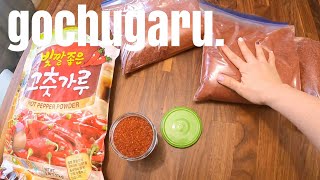 GOCHUGARU aka Korean Red Chili Pepper Powder  Korean Ingredient FAQ  OPPACOOKSHERE 고춧가루 [upl. by Jane]