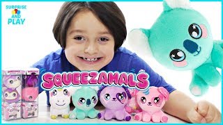 Squeezamals Squishy Toys Surprise Unboxing [upl. by Jerusalem]