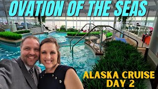 Ovation of the Seas Alaska Cruise  Sea Day  VLOG Day 2 [upl. by Hermia]