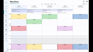 iDoceo  PARTIE 12  Horaires Planner Timeline et Calendrier [upl. by Trillby]