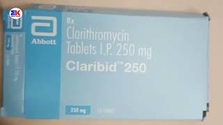 Claribid 250mg Tablet  Clorithromycin Tablet  Claribid 250 Tablet Uses Benefits Dosage Review [upl. by Botsford]