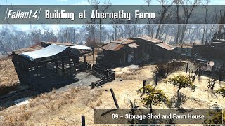 Fallout 4  Building at Abernathy Farm 09 Storage Shed and Farm House [upl. by Fairman]