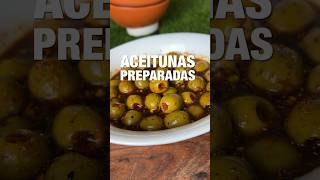 Aceitunas preparadas con salsas aceitunas botana [upl. by Bullock]