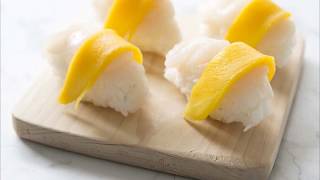 Recette  Sushi mangue SaintJacques [upl. by Osana]