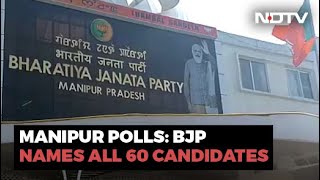 BJP To Contest All 60 Seats In Manipur Polls Announces Candidates List [upl. by Danella585]