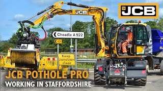 JCB Pothole Pro begins work in Staffordshire [upl. by Kinata]