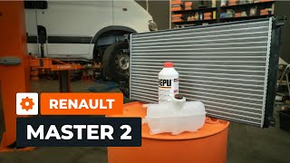 Comment changer radiateur refroidissement et réservoir sur la RENAULT MASTER 2 Van AUTODOC [upl. by Atiugram452]