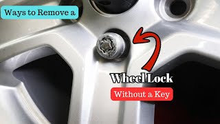 Various Ways on How to Remove a Wheel Lock Without a Key [upl. by Ottie]