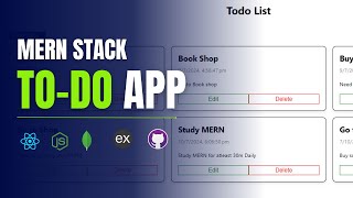 Building a Todo List App with MERN Stack  Todo Application using React  Express  MongoDB  Node [upl. by Raybin950]