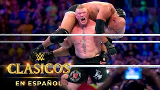 LUCHA COMPLETA — Goldberg vs Brock Lesnar WrestleMania 33 [upl. by Lledner]