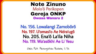 Note Zinuno No 156 197 205 119  Owasa Wanaru 2 2023  Moloo Perikopen Gereja ONKP [upl. by Sej914]