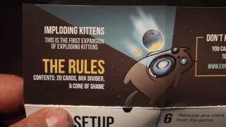 Imploding Kittens Expansion to Exploding Kittens [upl. by Eri20]