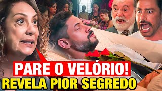 TERRA E PAIXÃO  Agatha PARA VELÓRIO DO JONATAS E REVELA SEGREDO chocante Resumo capítulo hoje [upl. by Aitnohs]